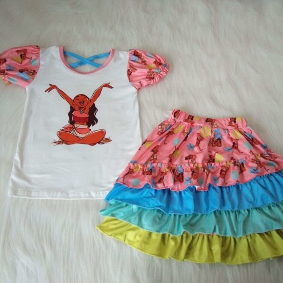 Other - Moana Cute skirt Top Set
